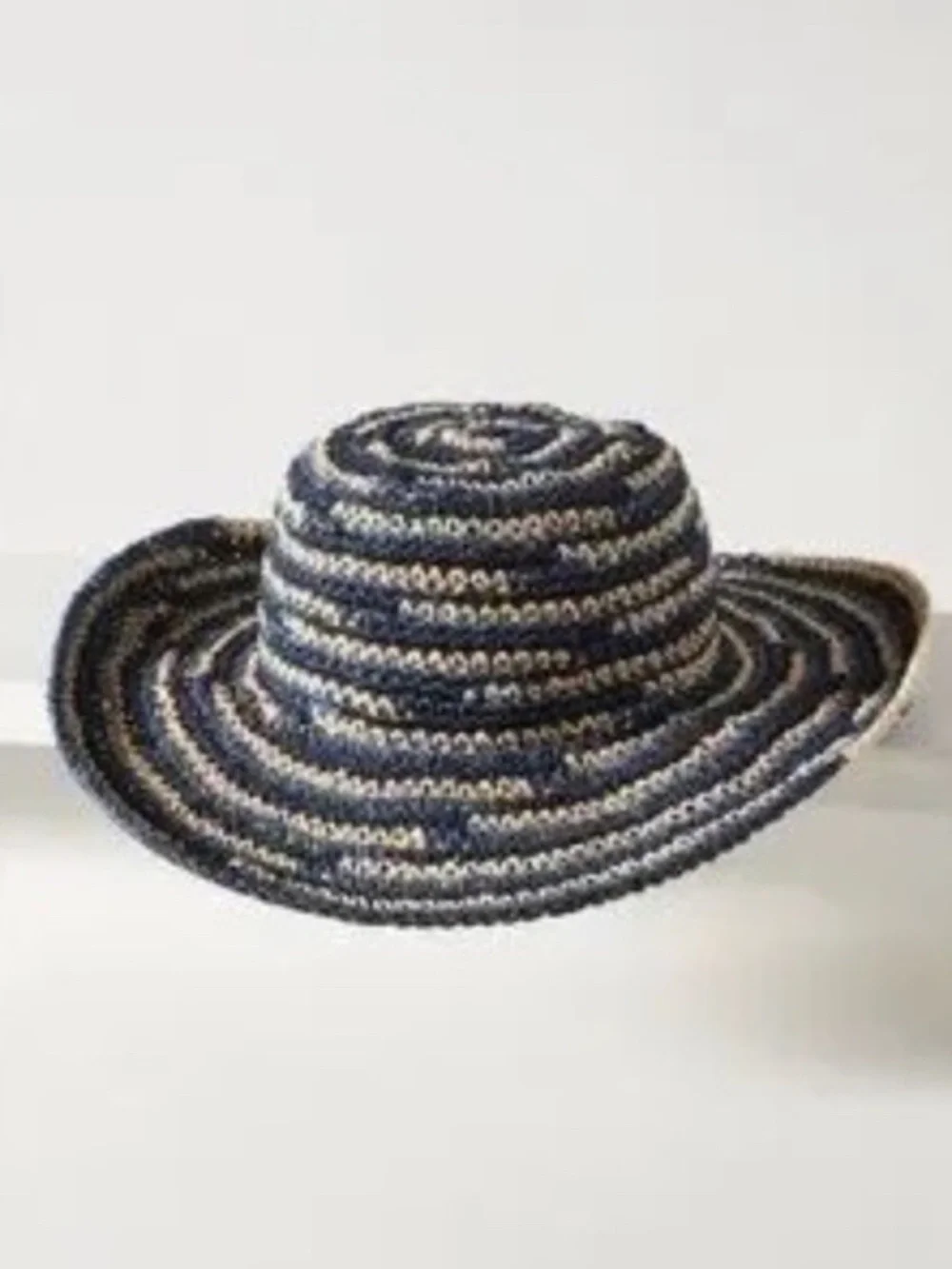 NWT Anthropologie San Diego Hat Company Blue  Space Dye Floppy Sun Hat